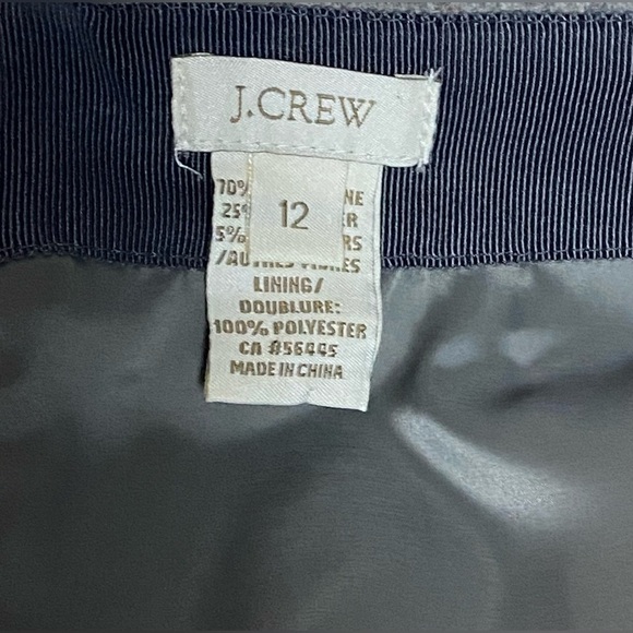 J Crew Wool Blend Gray Skirt - Picture 3 of 6
